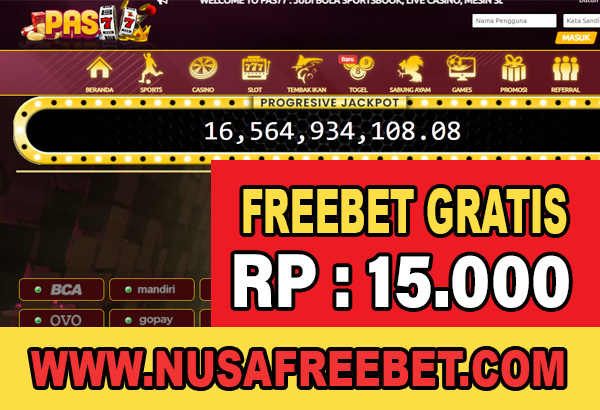PAS77 Freebet Gratis RP 15.000 Tanpa Deposit